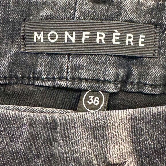 Monfrere Grant Skinny Hail Pants. Black/cream. Size 38. - Picture 7 of 10